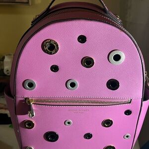 Henri Bendel Pink Backpack with Eyelet Details